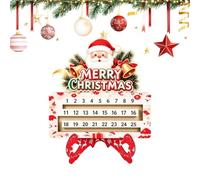 Compte à rebours de Noël Marqueur Date Bois Collection 25 Jours