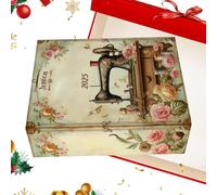 Compte à rebours de Noël - Pendentif plat en acrylique 2D - Machine à coudre - Compte à rebours de vacances de Noël - Pour la maison, le salon, la chambre à coucher, l'école, les fêtes, les fêtes