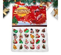 Compte À Rebours Des Fêtes | 24 Jours de Pendentifs Collectionnables - Compte à Rebours de Noël,pour Maison, Chambre, Salon, Appartement, École, Célébration, Fête