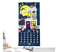 Compte À Rebours D'Halloween Décoration Murale Effrayante En Tissu 31 Jours