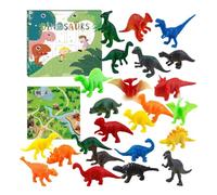 Compte À Rebours Dinosaure,Calendrier De L'Avent Dinosaure 24 Jours Avec Ornements | Figurines Animaux Collection Cadeau Pour Famille Noël Fête École