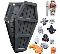 Compte à Rebours Du Cercueil Mystère D'halloween Imprimé en 3d, Coffret Cadeau Du Compte à Rebours Du Cercueil Mystère D'halloween Préparez-vous pour 13 Jours de Calendrier(Noir)