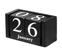 Compte à rebours en bois pour les vacances - Calendrier du compte à rebours en bois | Calendrier du bloc du compte à rebours de mariage | Pleins de bois de bureau perpétuel pour calend