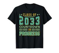 Compte à rebours en Cours de Classe 2033 pour la rentrée Scolaire rétro T-Shirt