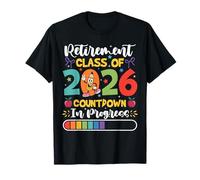 Compte à rebours en Cours de Classe de Retraite 2026 pour Professeur drôle T-Shirt
