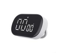 Compte à rebours, grand écran avec niveaux de volume réglables, dos magnétique pour la cuisine, la pâtisserie, l'exercice, l'étude ou les réunions (noir)