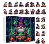 Compte À Rebours Halloween - Calendriers Acryliques Plats à Lutins | Figurines Décoratives pour 24 Jours Idée Cadeau pour les Fêtes Engagement Familial Toute la Famille
