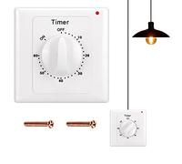 Compte à rebours Interrupteur : AC 220 V Minuterie 60 minutes Interrupteur d'éclairage avec minuterie IP65 Protection contre l'eau Compte à rebours Prise pour ventilateur de salle de bain Lumières