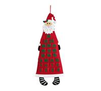 Compte à rebours jusqu ' à noël, calendrier, ornement, père noël, élan, feutre, décoration murale suspendue pour la maison, du nouvel an, noël