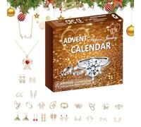 Compte À Rebours Jusqu'à, Boucles d'oreilles Bracelets Accessoires, Bijoux de 24 Jours, pour Fêtes Saisonnières Halloween Thanksgiving Pâques Saint-Valentin