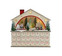 Compte à rebours jusqu'à Noël 24 jours décoration maison en bois
