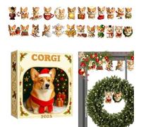 Compte à rebours jusqu'à Noël, décoration en acrylique 2D, compte à rebours de 24 jours - pour les vacances, Halloween, Thanksgiving, Pâques, enfants, adolescents, adultes