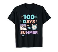 Compte à rebours Jusqu'au Soleil Pendant 100 Jours jusqu'à l'été T-Shirt