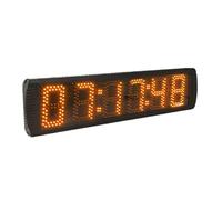 Compte à rebours LED extérieur, horloge électronique programmable, affichage 7 segments, 6 chiffres, 12,7 cm (5 pouces) Utilisation multiscénario(Yellow timer)