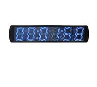 Compte à rebours LED extérieur, horloge électronique programmable, affichage 7 segments, 6 chiffres, 12,7 cm (5 pouces) Utilisation multiscénario(Blue timer)