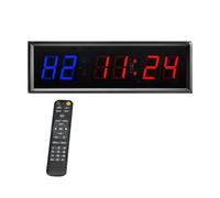 Compte à Rebours Minuterie de gymnastique à 6 chiffres 1.5 pouces, minuterie d'intervalle LED, compte rebours numérique, horloge murale, Fitness for salle sport domicile