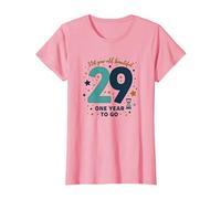 Compte à rebours One Year Until The Big 3-0 : 29e Anniversaire T-Shirt, Femme, Rose, XS