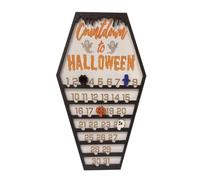 Compte à rebours pour Halloween | Calendrier de l'Avent d'Halloween avec blocs mobiles et motifs tels que citrouille esprit et araignée pour décoration interactive sur la table de l'armoire de cuisine