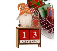 Compte à rebours pour les blocs de Noël,Blocs du compte à rebours de Noël - Décoration de Noël en petits blocs de bois | Décor de calendrier de l'avent réutilisable, blocs de compte à rebours des jour
