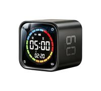Compte à rebours rotatif intelligent avec écran tactile facile à utiliser et grand écran LED multifonction ABS pour enfants ou adultes Horloge Pomodoro