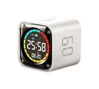 Compte à rebours rotatif intelligent avec écran tactile facile à utiliser et grand écran LED multifonction ABS pour enfants ou adultes Horloge Pomodoro