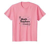 Compte des Enseignants de mathématiques : Cadeau d'appréciation des éducateurs T-Shirt, Enfant, Rose, 6 Ans