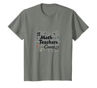 Compte des Enseignants de mathématiques : Cadeau d'appréciation des éducateurs T-Shirt, Enfant, Vert Kaki chiné, 4 Ans