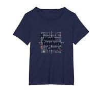 Compte des Enseignants de mathématiques : Cadeau d'appréciation des éducateurs T-Shirt, Femme Grandes Tailles, Bleu Marine, 6X