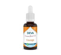 Compte Gouttes Courage Sans Alcool - Composé Floral N° 15 Bio Deva - 30 Ml Complement Tonus - Complement Vitalite