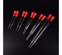 Compte-Gouttes De Médecine 9 Cm/10 Cm/12 Cm/15 Cm/20 Cm Longue Expérience En Verre Longue Laboratoire De Pipette De Transfert De Compte-Gouttes De Pipette Médicale Avec Le Frottement Rouge
