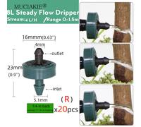 Compte-gouttes d'irrigation réglable à,Micro buse de pulvérisation de jardin,buse rotative,tuyau de,pulvérisateur de brouillard à Compensation - Type R