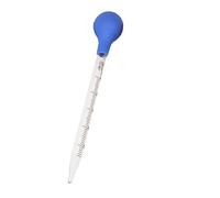 compte-gouttes en verre, compte-gouttes de laboratoire, Pipette compte-gouttes graduée en verre avec tête caoutchouc multicolore 1-10ml 12 pièces(2ml 2pcs)
