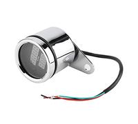 Compte Instrument Métal LED 2 en 1 Moto LED Numérique Voltmètre Tachymètre Jauge Métal Compteur Kilométrique Compteur de Vitesse