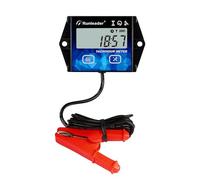Compte-tours 2 temps 4 temps, mesure de la vitesse, rappel d'entretien, compteur d'heures de fonctionnement numérique, pour tronçonneuse, motocyclette, dirt bike, tondeuse à gazon, jet ski