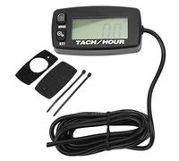 Compte - Tours Inductif LCD avec Rétroéclairage, Compteur d'Heures Réinitialisable pour Moteurs 2/4 Temps, 20000 RPM, 99999 Heures - Avertisseur de Surrégime Réglable, Batterie