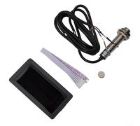 Compte-tours numérique LED 4 bits RPM avec capteur de proximité Hall pour systèmes d'alimentation DC8 24 V Convient pour motos et utilisation industrielle (bleu)
