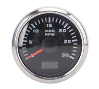 Compte Universel 52 Mm 2 Pouces 3 000 TR/Min avec Compteur Horaire et Rétroéclairage 7 Couleurs, Tachymètre électrique 9-32 V, Kit de Compteur de pour (Cadromine à