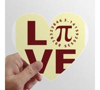 Compter l 'Amour Les Autocollants d'ordinateur ou de Bagage avec la Forme de cÅ“ur