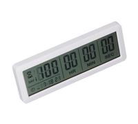 Compter Les Jours de Compte à Rebours, jusqu'à 999 Jours de Minuterie Numérique LCD, Facile à Définir et à Lire Le Décompte Réutilisable pour la Retraite, Le Mariage, Les (White)