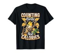 Compter Les Oiseaux Pas Les Calories Observateur d'oiseaux Amusant T-Shirt