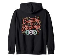 Compter Mes bénédictions 1 2 3 Sweat à Capuche