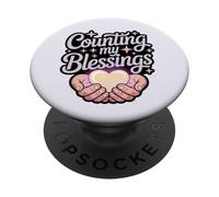 Compter Mes bénédictions PopSockets PopGrip Adhésif