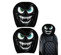 Comptes amusants pour les plaching d'Halloween - 2 pièces de gros gros patins à roulettes - Elass pour l'intérieur du véhicule pour Halloween pour le conducteur et les hommes des passagers et Muj