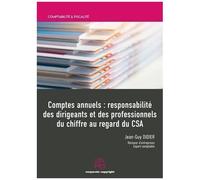 Comptes Annuels : Responsabilité Des Dirigeants Et Des Professionnels Du Chiffre Au Regard Du Csa