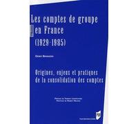COMPTES DE GROUPE EN FRANCE (1929-1985)