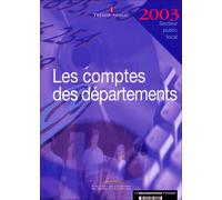 Comptes des départements 2003 - Collectif - Documentation Francaise - broché - Etude