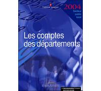 Comptes des départements 2004 - Collectif - Documentation Francaise - broché - Etude