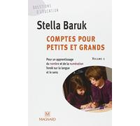 Comptes pour petits et grands, vol. 1 : nombre et numération: Collection Questions d'éducation
