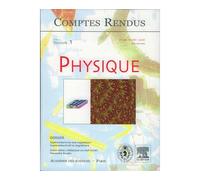 Comptes rendus academie des sciences physique tome 7 fasc 1 - Buzdin - Lavoisier Industrie - broché - Livre