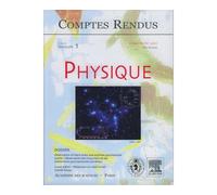 Comptes rendus academie des sciences physique tome 8 fasc 1 - Rouan - Lavoisier Industrie - broché - Livre